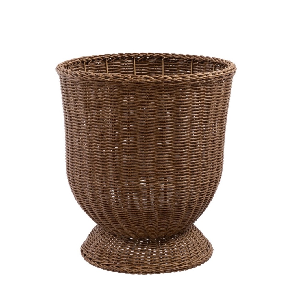 NWT New My Texas House Woven Resin  16” Planter